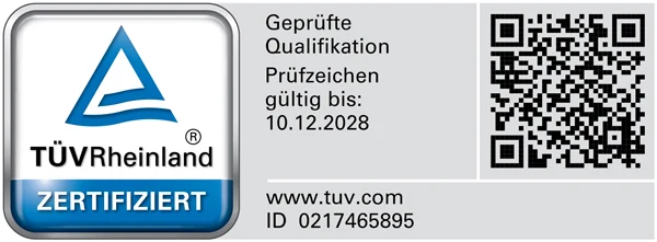 TÜV Rheinland-Zertifikat als Managerin für angewandte KI-Transformation